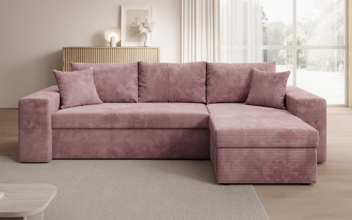 Designer Sofa Denver Cord met slaap- en klapfunctie