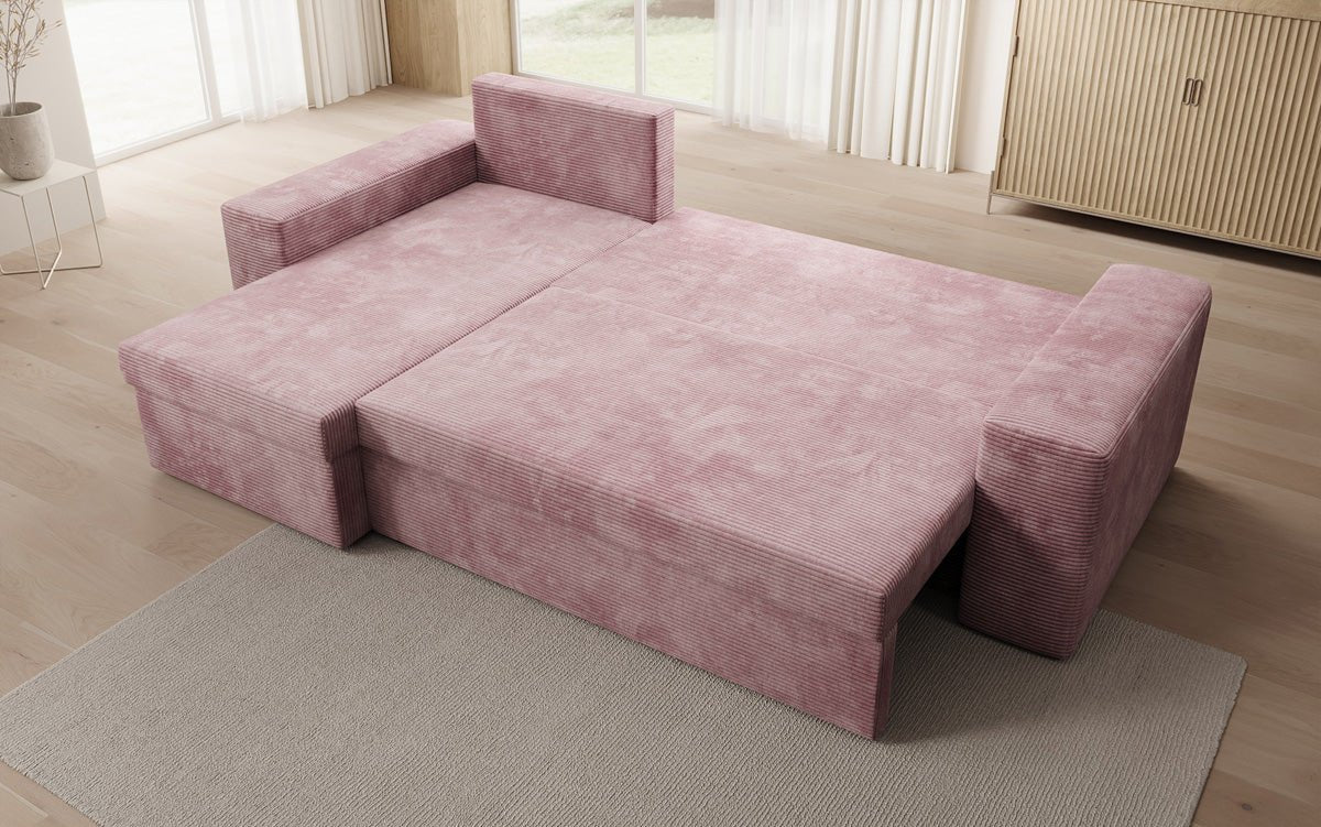 Designer Sofa Denver Cord met slaap- en klapfunctie