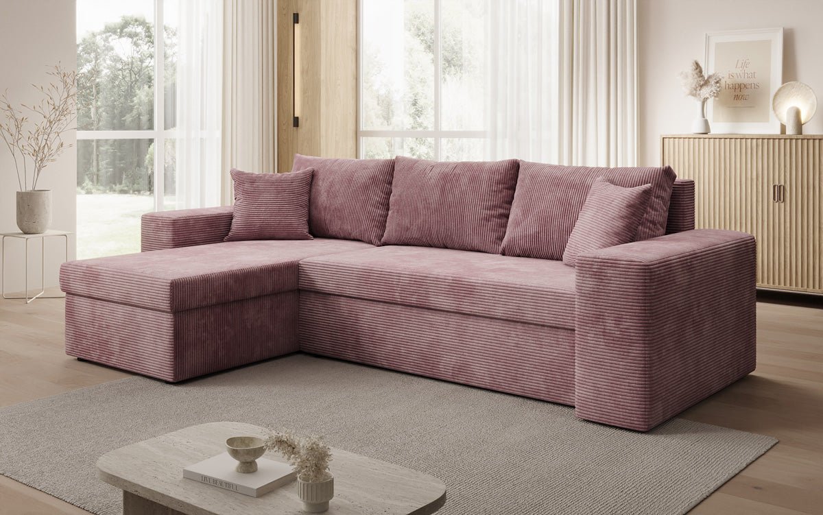 Designer Sofa Denver Cord met slaap- en klapfunctie