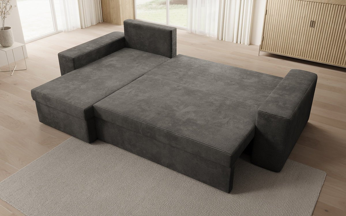 Designer Sofa Denver Cord met slaap- en klapfunctie
