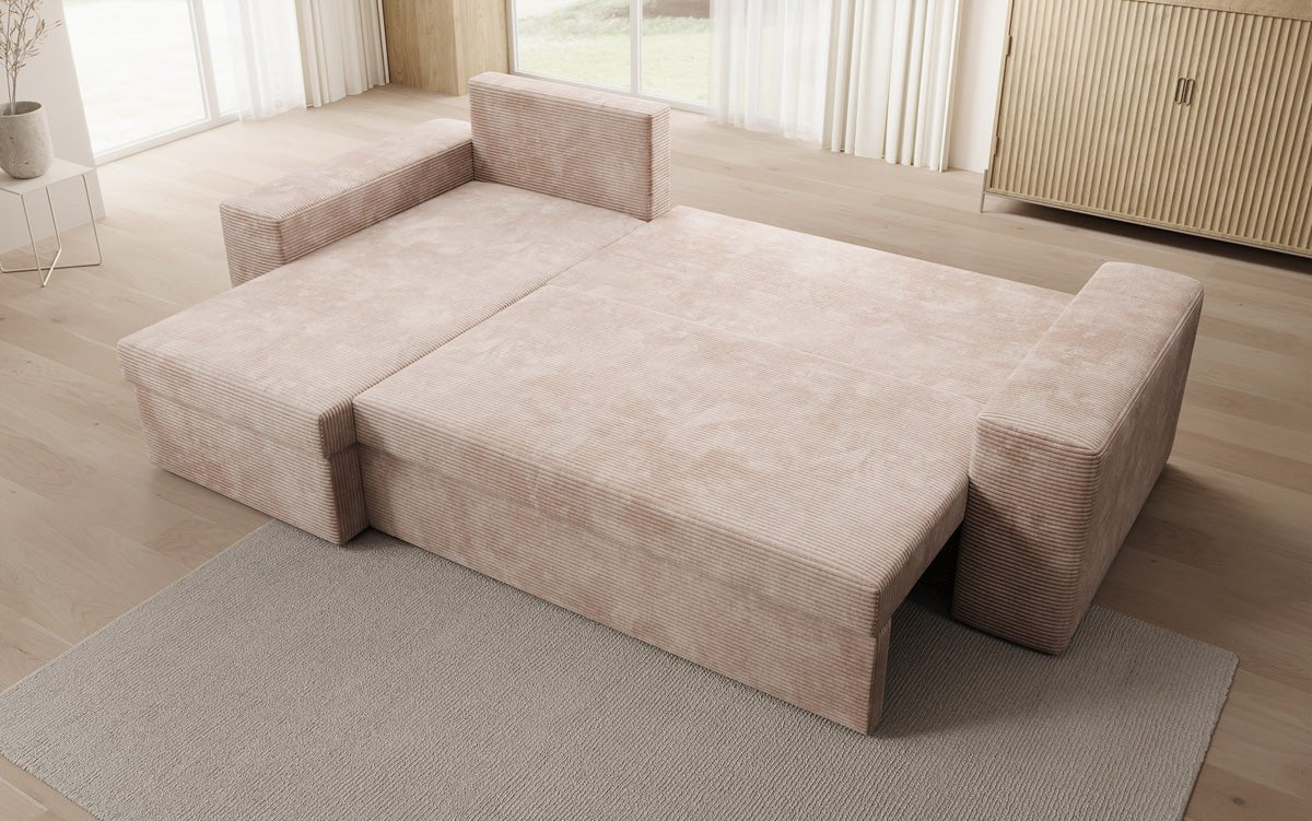 Designer Sofa Denver Cord met slaap- en klapfunctie