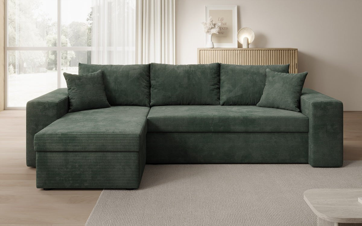 Designer Sofa Denver Cord met slaap- en klapfunctie