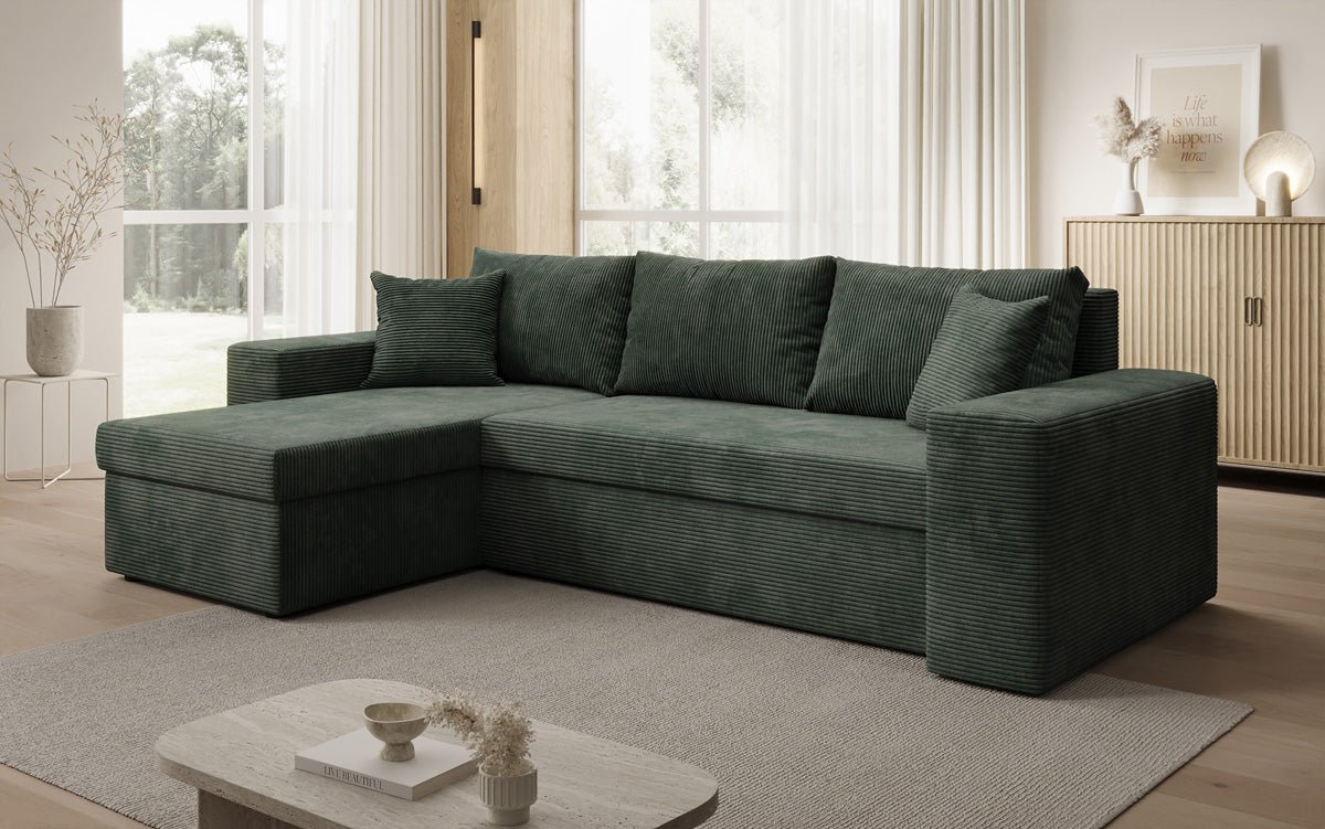 Designer Sofa Denver Cord met slaap- en klapfunctie