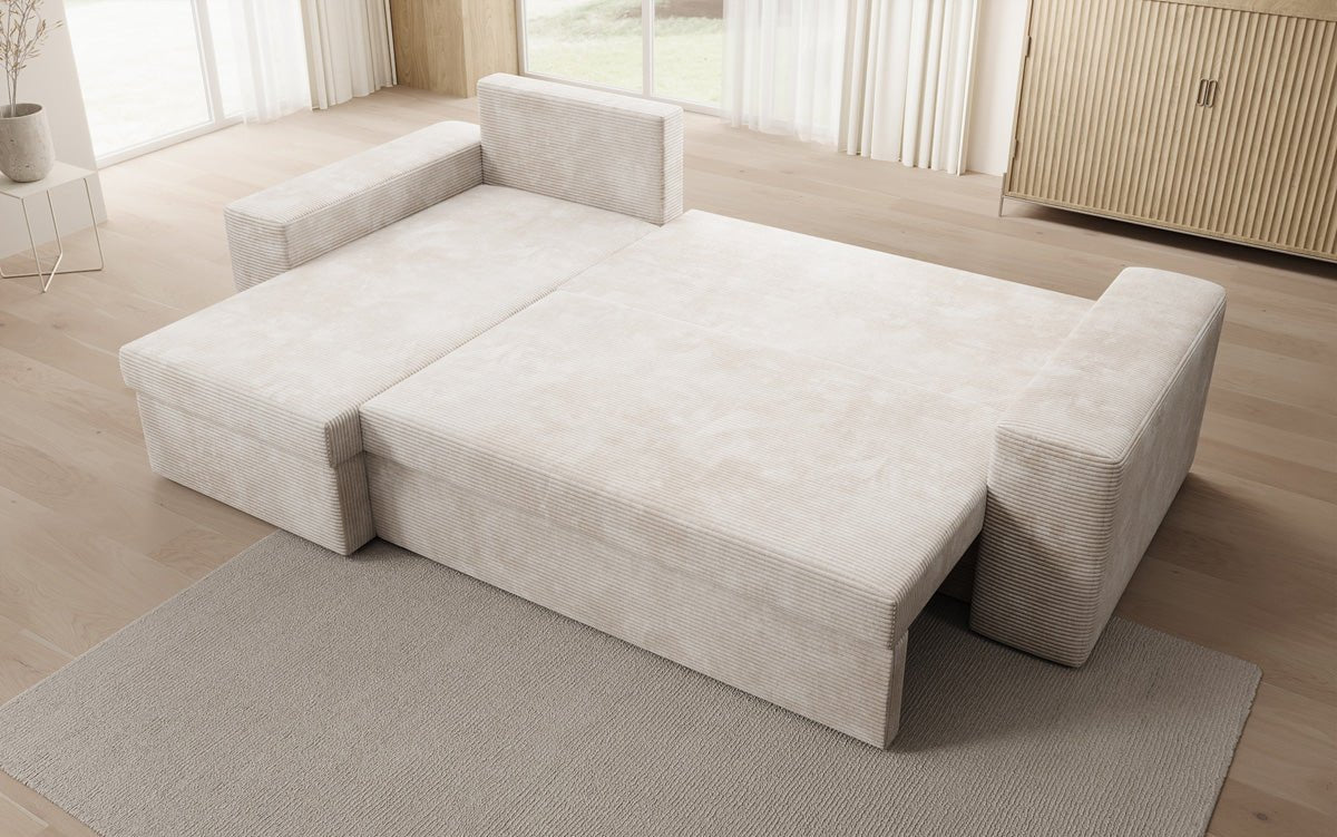 Designer Sofa Denver Cord met slaap- en klapfunctie