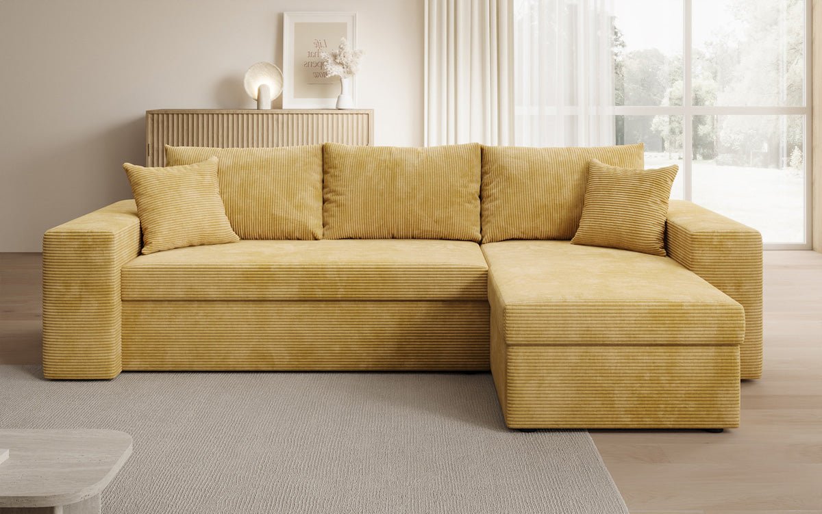 Designer Sofa Denver Cord met slaap- en klapfunctie