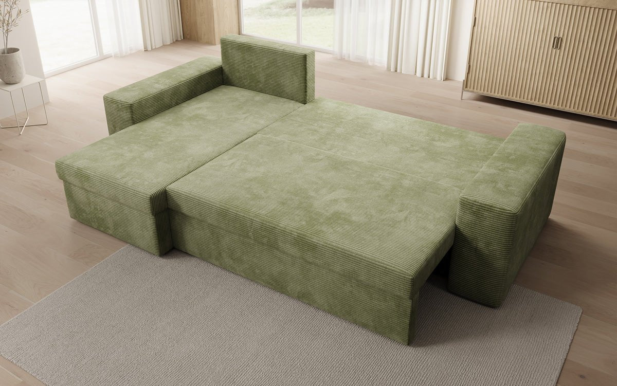 Designer Sofa Denver Cord met slaap- en klapfunctie
