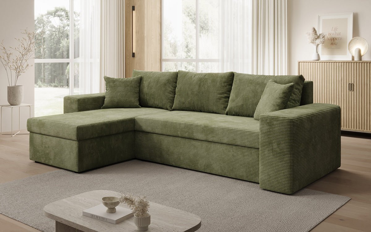 Designer Sofa Denver Cord met slaap- en klapfunctie