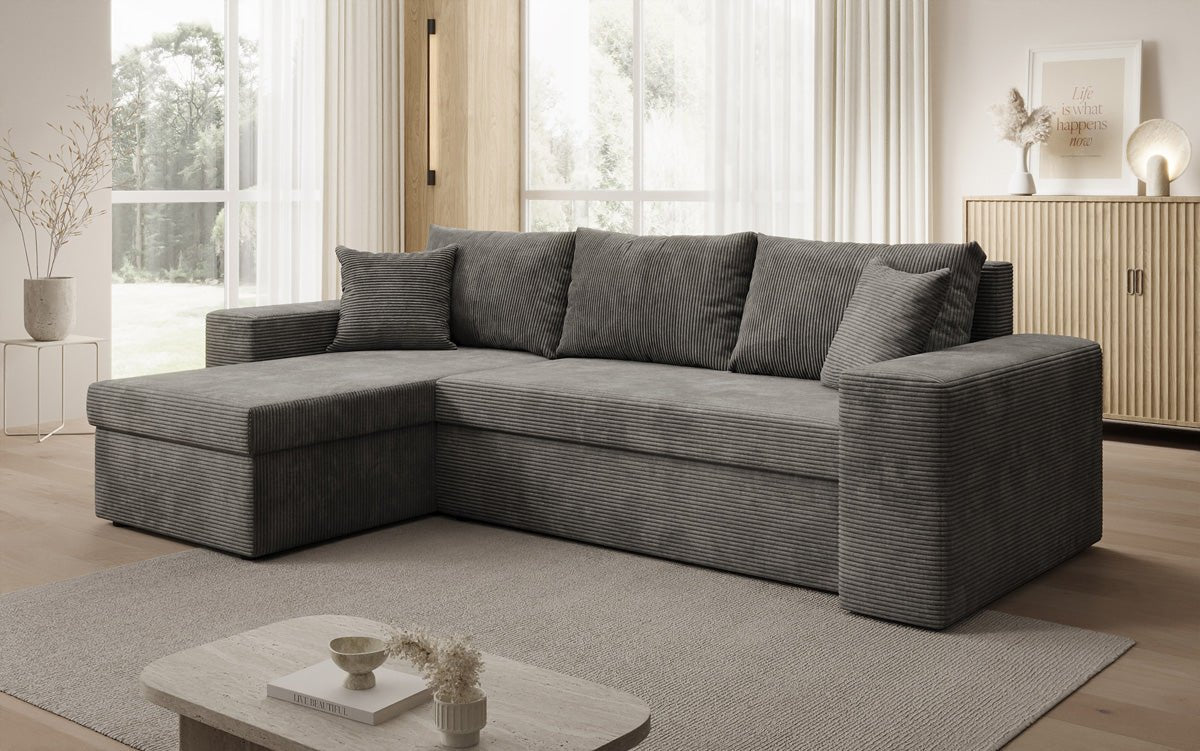Designer Sofa Denver Cord met slaap- en klapfunctie