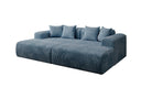 Design loungesofa Shelly in Ribstof