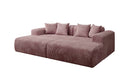 Design loungesofa Shelly in Ribstof