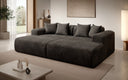 Design loungesofa Shelly in Ribstof