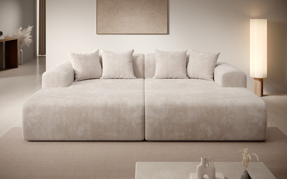 Designer Lounge-Sofa Shelly in Cord