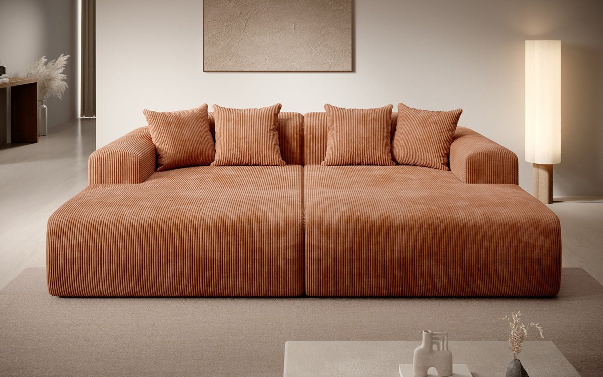 Designer Lounge-Sofa Shelly in Cord