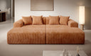 Design loungesofa Shelly in Ribstof