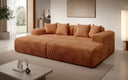 Design loungesofa Shelly in Ribstof