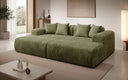 Design loungesofa Shelly in Ribstof