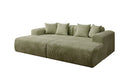 Design loungesofa Shelly in Ribstof
