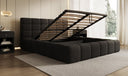 Lit rembourré design Marshmallow en Peluche Bouclé avec espace de rangement