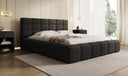 Lit rembourré design Marshmallow en Peluche Bouclé avec espace de rangement