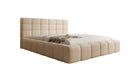 Lit rembourré design Marshmallow en Peluche Bouclé avec espace de rangement