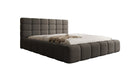 Lit rembourré design Marshmallow en Peluche Bouclé avec espace de rangement