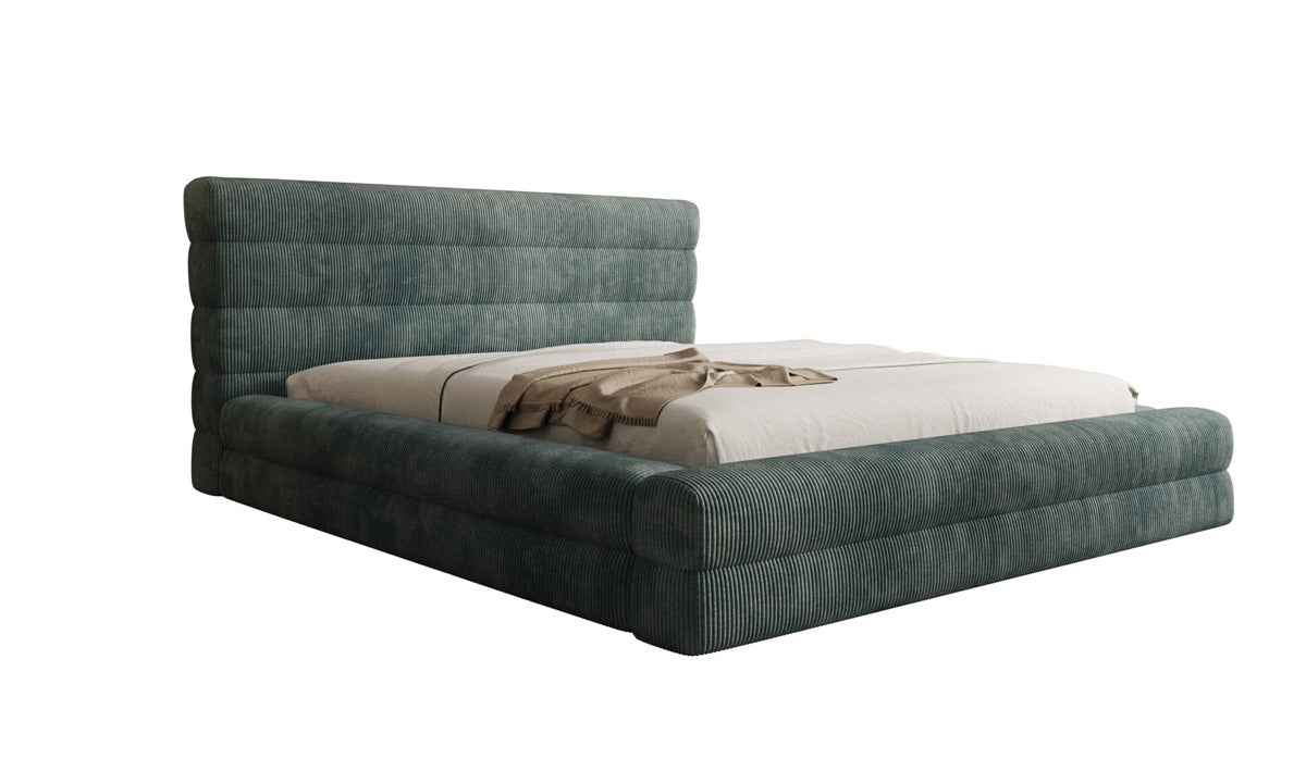 Design gestoffeerd bed Maren Ribstof met opbergruimte