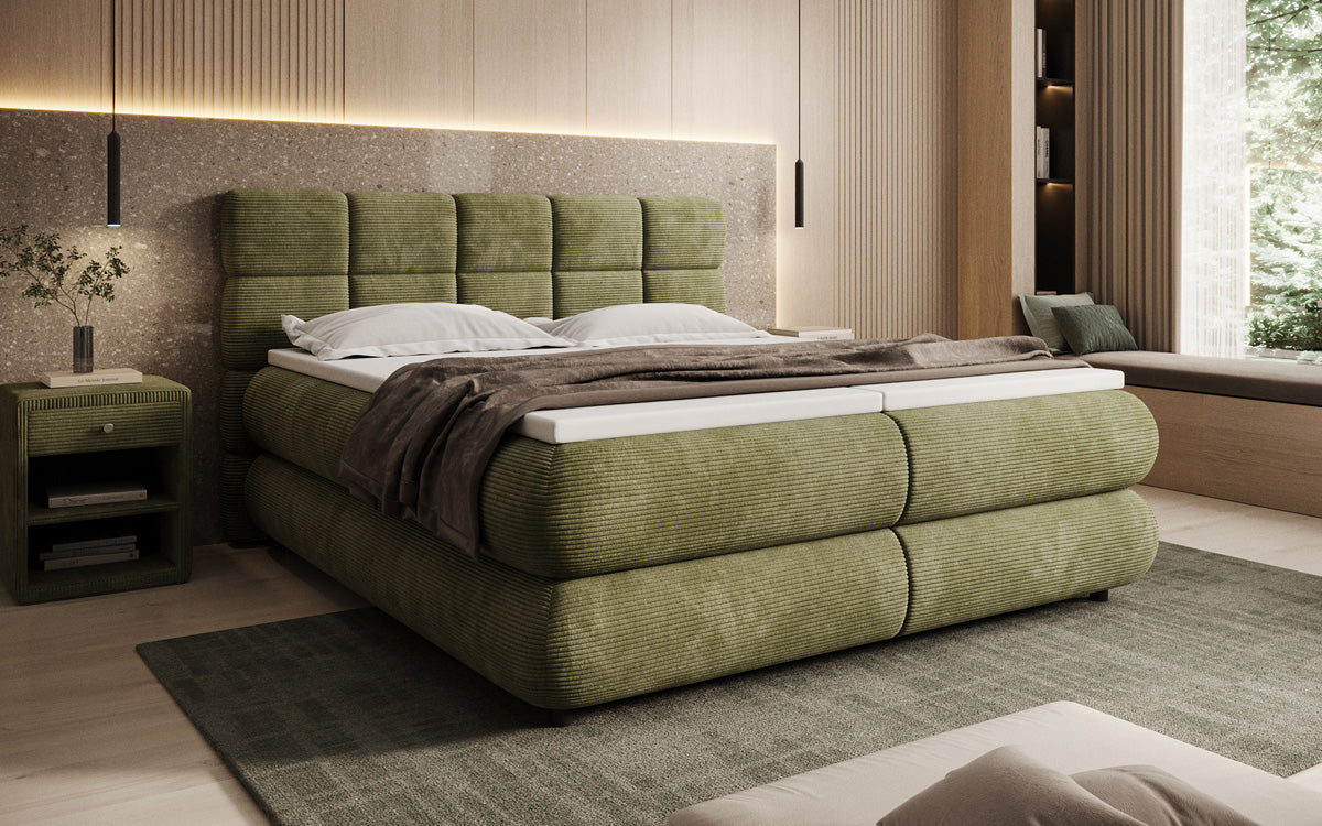 Boxspringbett Relana - elektrisch verstellbar in Cord