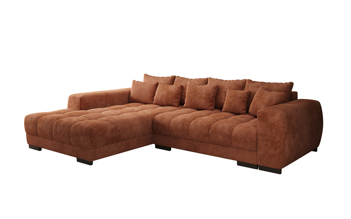Canapé design Balu avec fonction couchage et espace de rangement en Côtelé