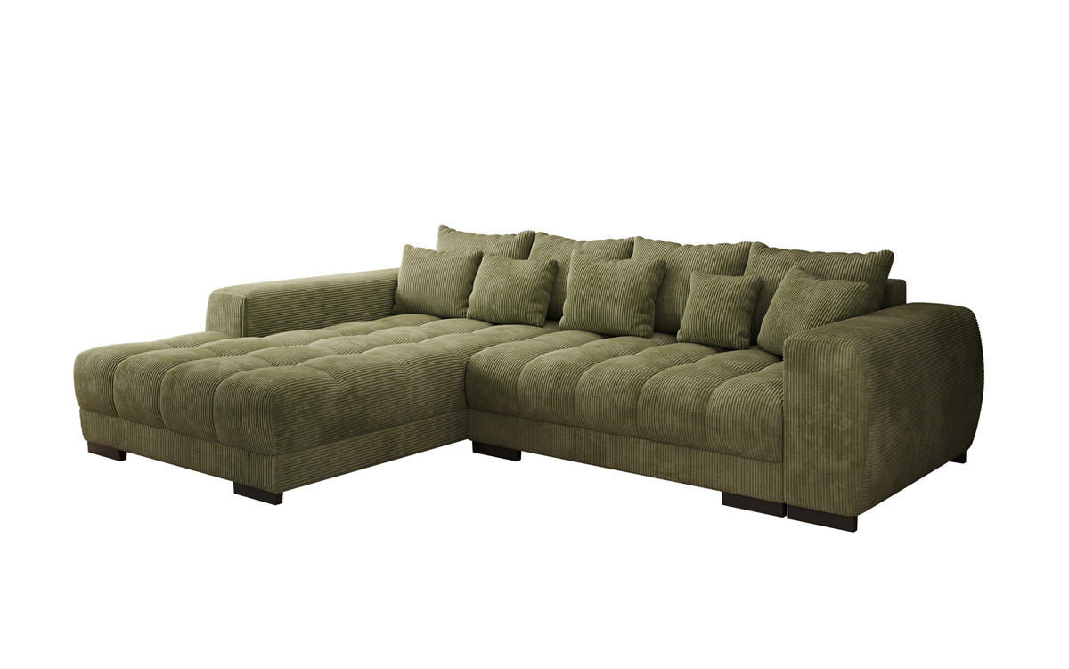 Canapé design Balu avec fonction couchage et espace de rangement en Côtelé