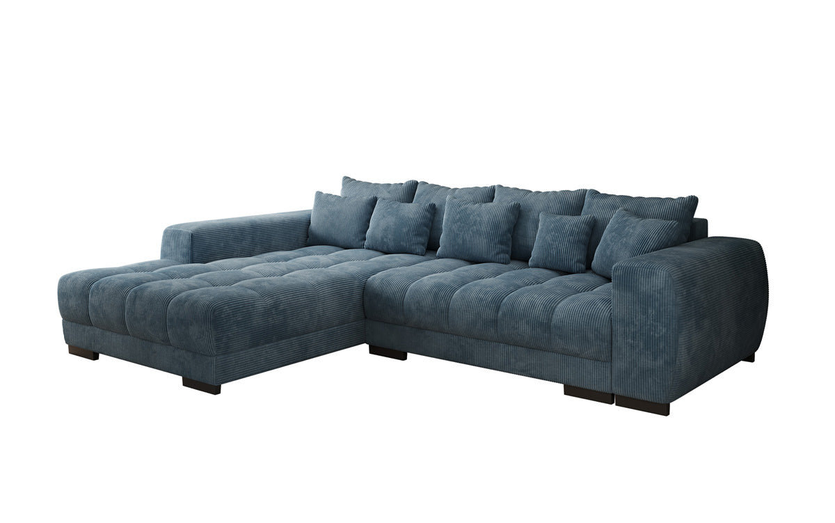 Canapé design Balu avec fonction couchage et espace de rangement en Côtelé