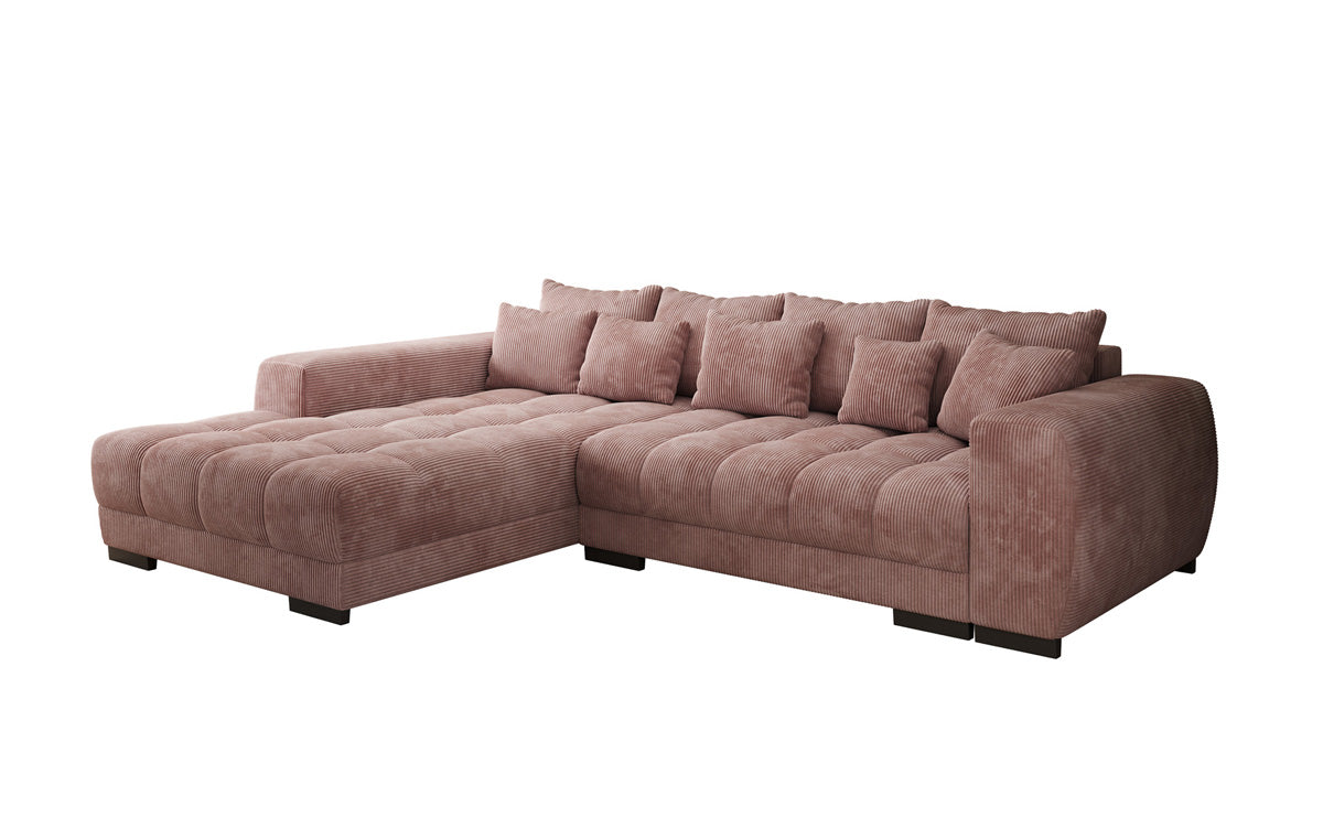 Canapé design Balu avec fonction couchage et espace de rangement en Côtelé