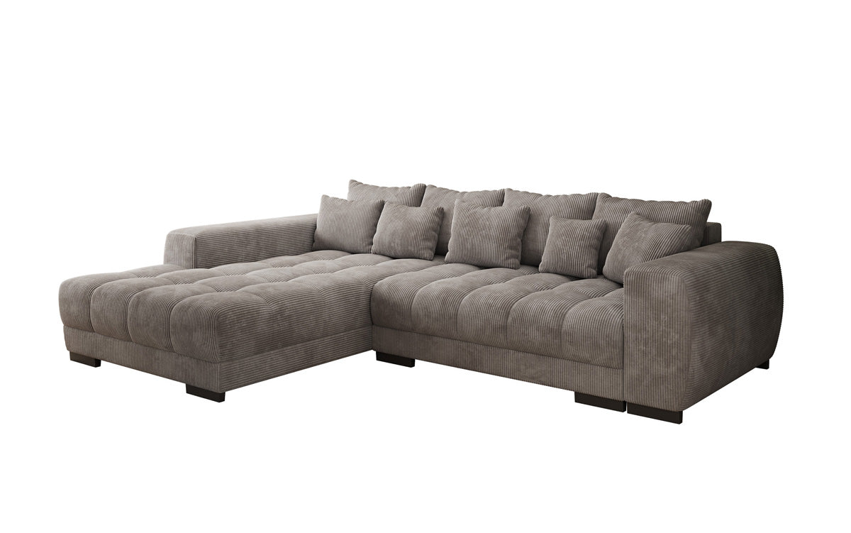 Canapé design Balu avec fonction couchage et espace de rangement en Côtelé