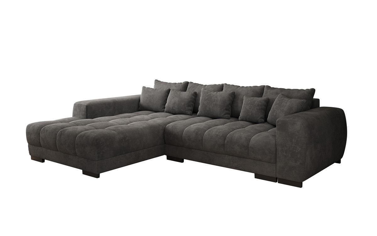 Canapé design Balu avec fonction couchage et espace de rangement en Côtelé