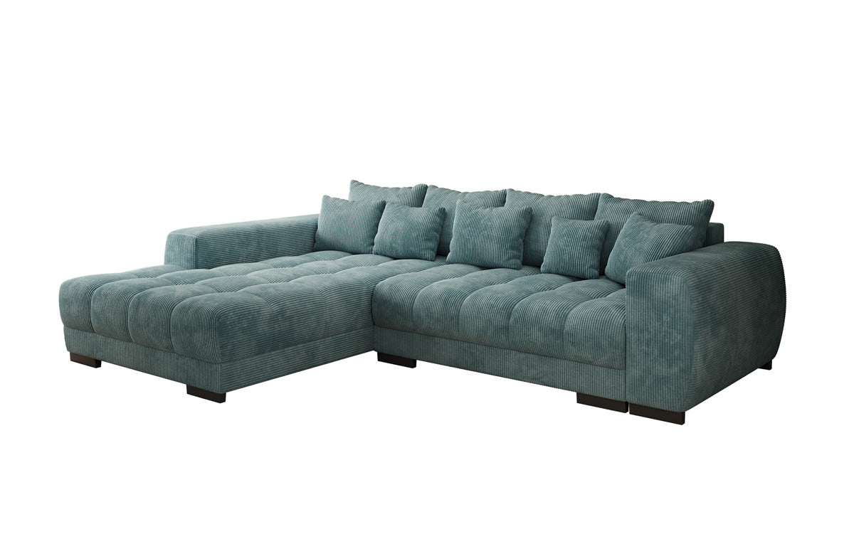 Canapé design Balu avec fonction couchage et espace de rangement en Côtelé