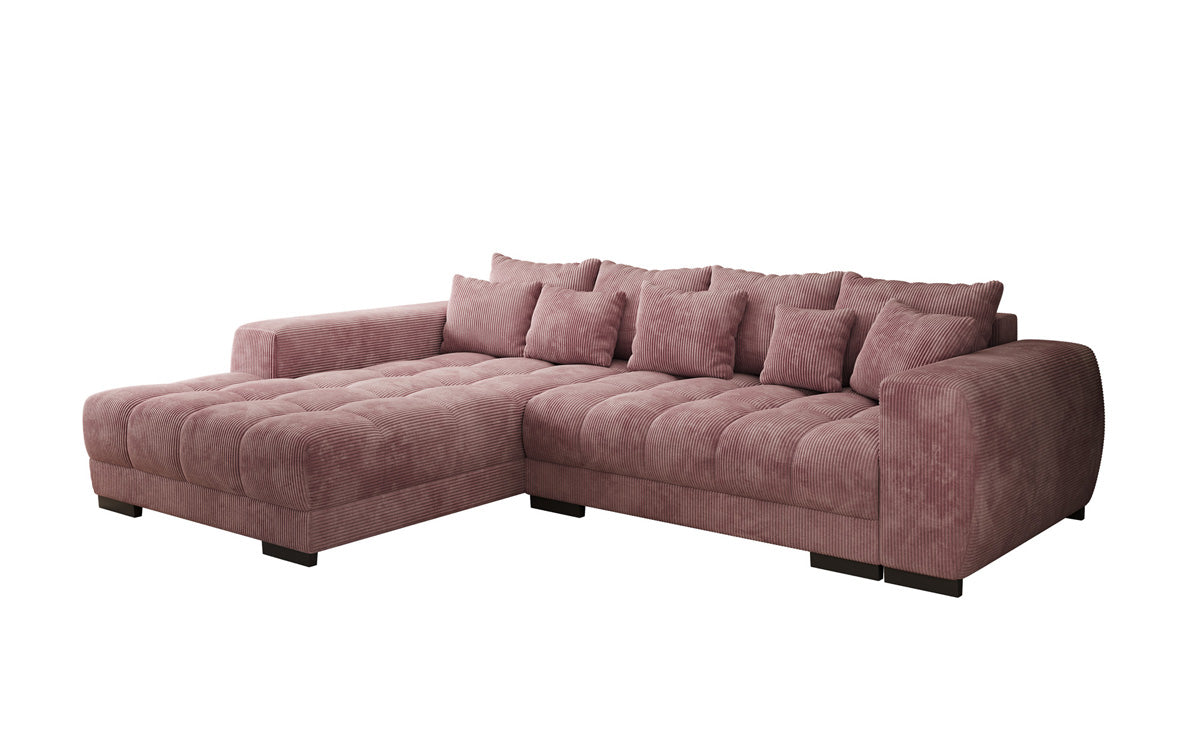 Canapé design Balu avec fonction couchage et espace de rangement en Côtelé