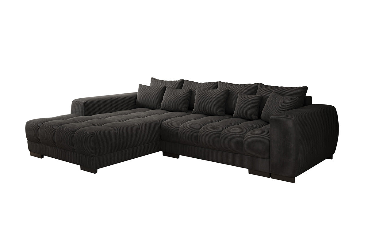 Canapé design Balu avec fonction couchage et espace de rangement en Côtelé