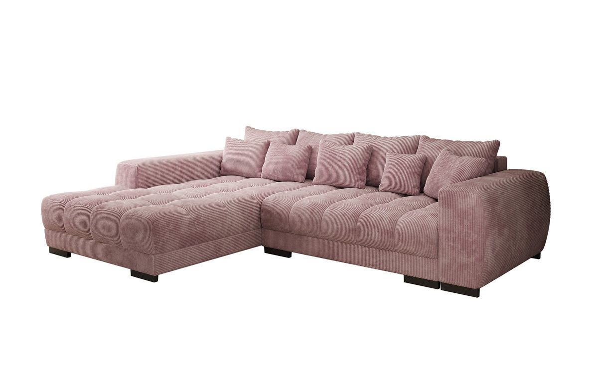 Canapé design Balu avec fonction couchage et espace de rangement en Côtelé