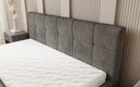 Designer gestoffeerd bed Nelly in Ribstof met opbergruimte
