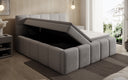 Designer gestoffeerd bed Romy in Teddystof Bouclé met opbergruimte incl. matrassen