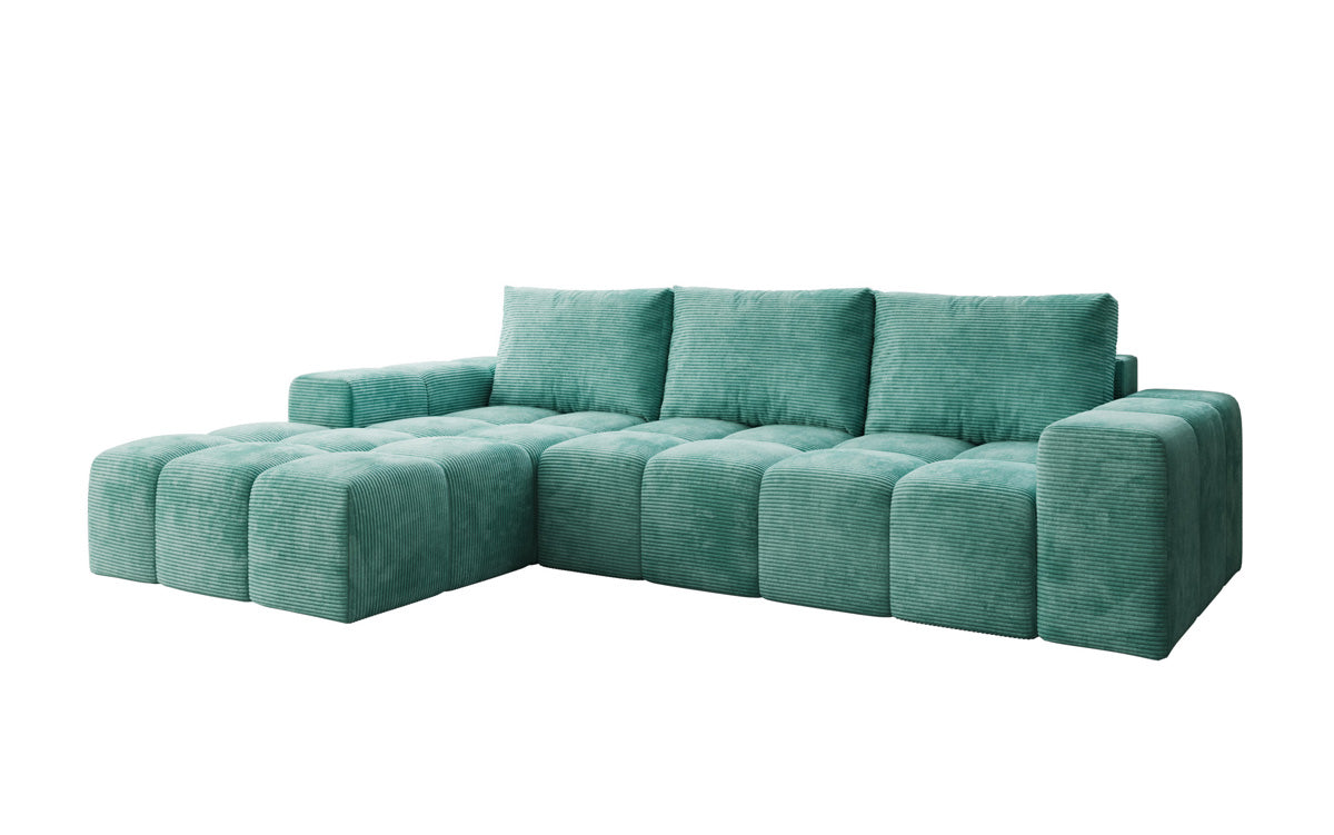 Canapé design Aila avec fonction couchage et fonction rabattable en Côtelé