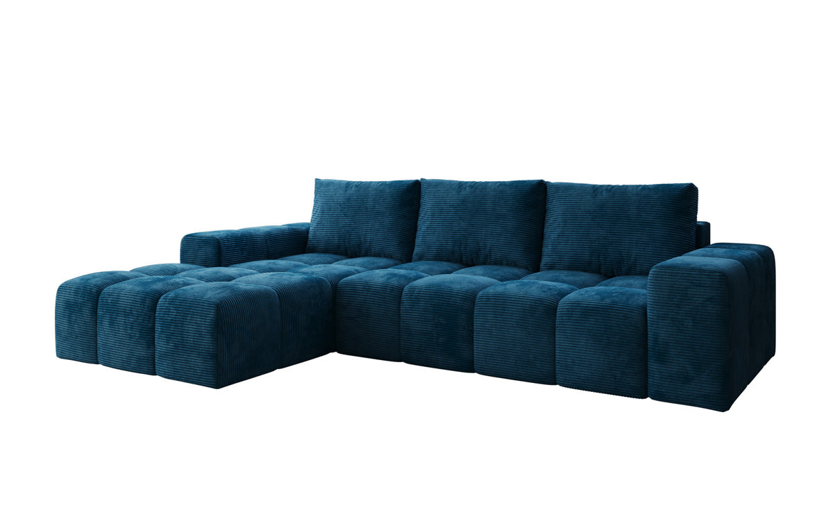 Canapé design Aila avec fonction couchage et fonction rabattable en Côtelé