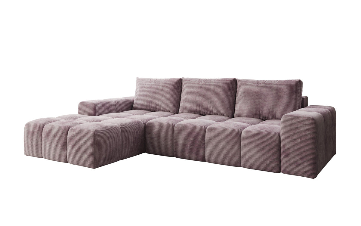 Canapé design Aila avec fonction couchage et fonction rabattable en Côtelé