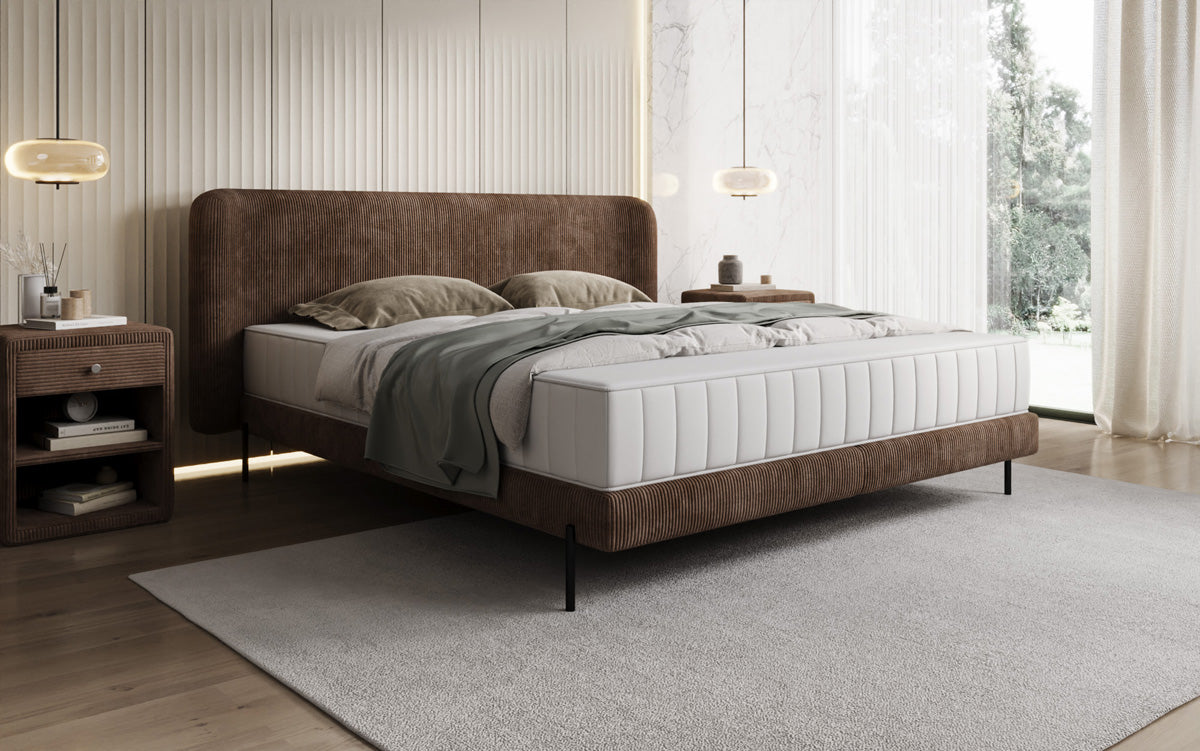 Designer Polsterbett Enna in Cord