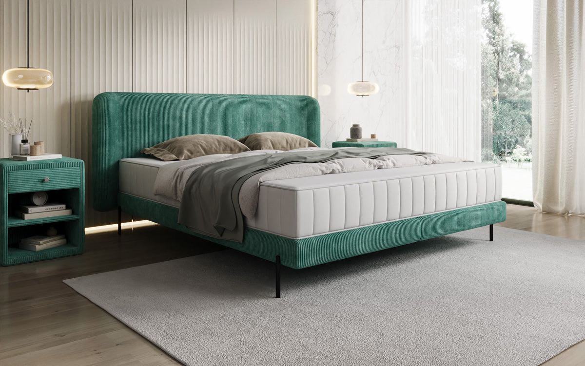 Designer Polsterbett Enna in Cord