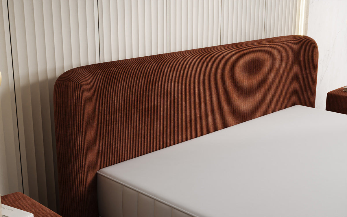 Designer Polsterbett Enna in Cord