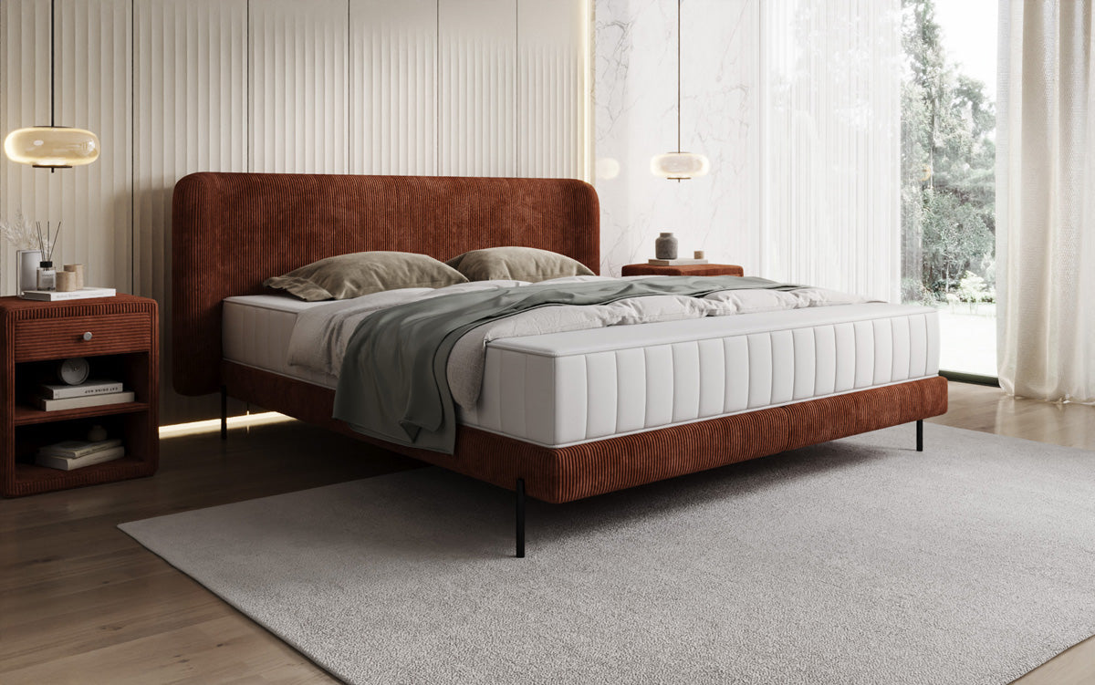 Designer Polsterbett Enna in Cord