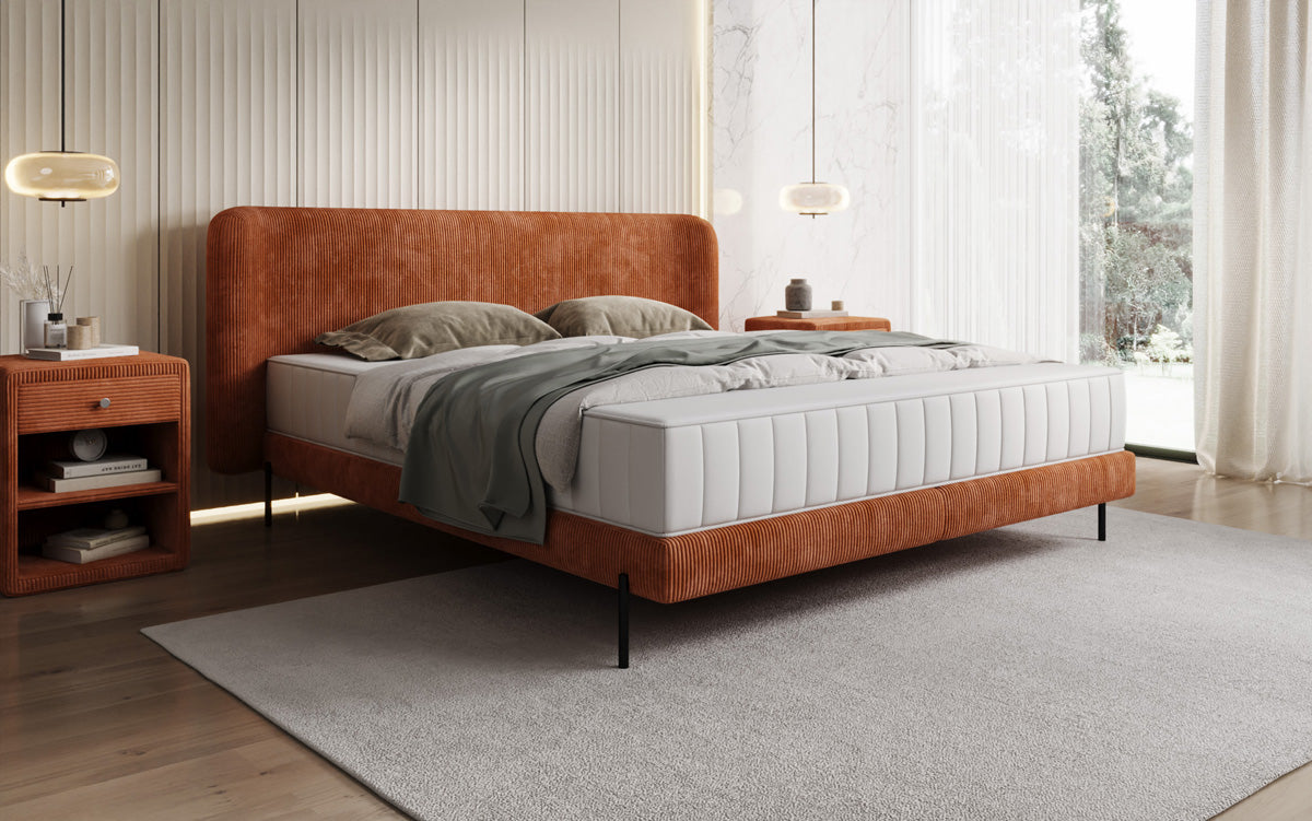 Designer Polsterbett Enna in Cord
