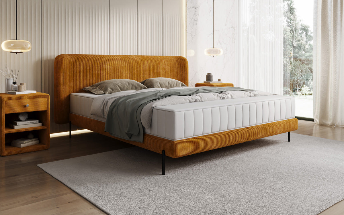 Designer Polsterbett Enna in Cord