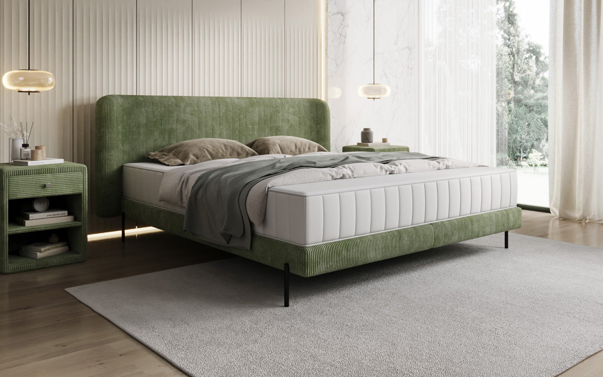 Designer Polsterbett Enna in Cord
