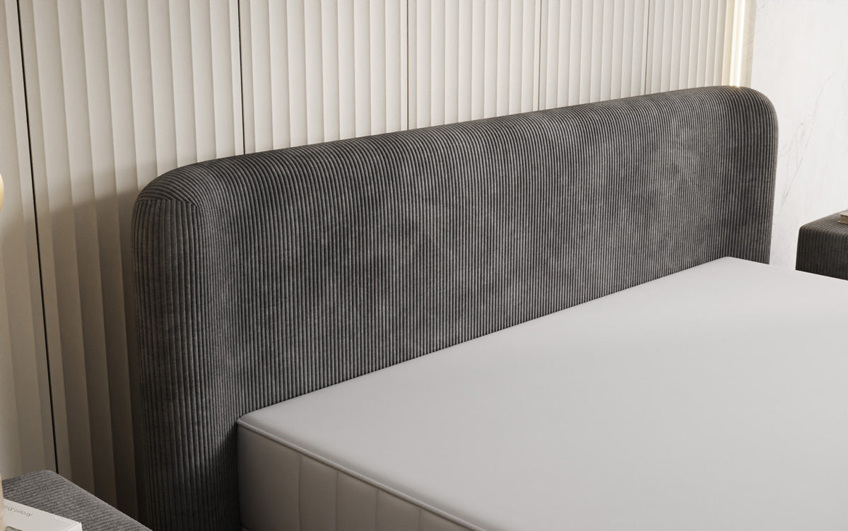 Designer Polsterbett Enna in Cord